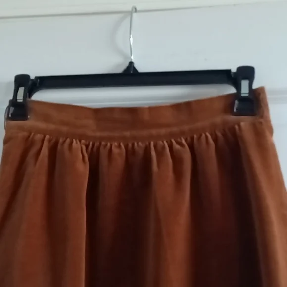 Suit by Prophecy EUC caramel brown velveteen VTG from 1970s skirt and blazer - Picture 9 of 16